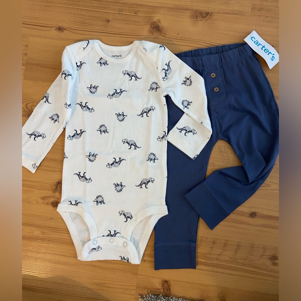 Carters matching set long pants and long sleeve shirt NWT